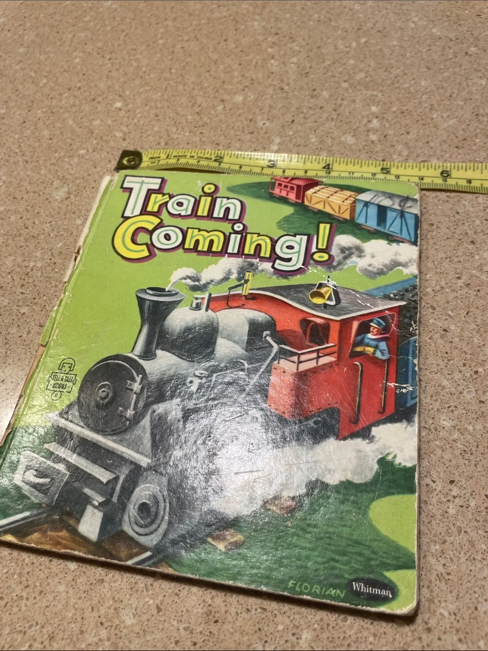 Train Coming! Kids Puzzle Book - Red & Black Locomotive